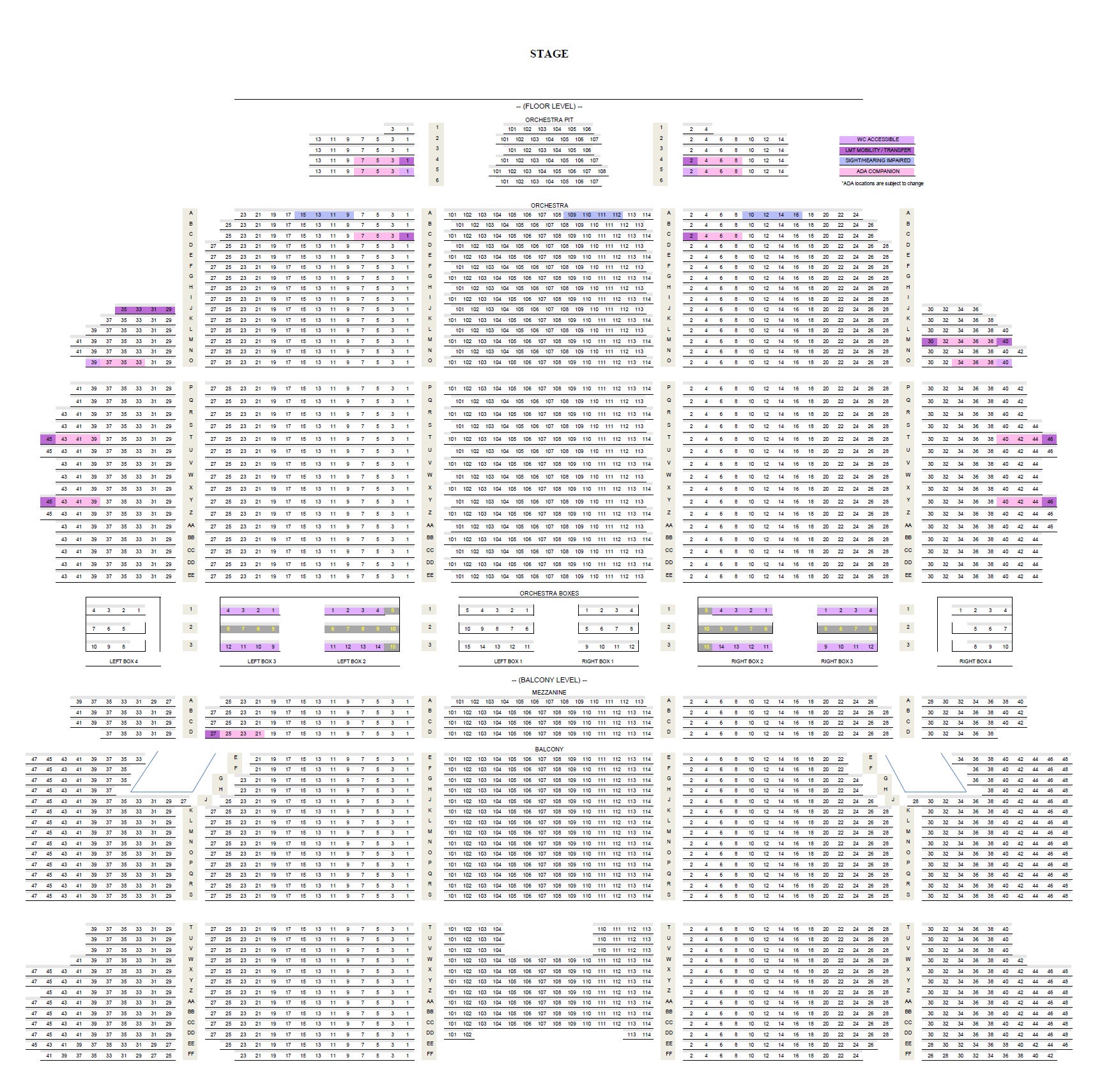 Seating Charts